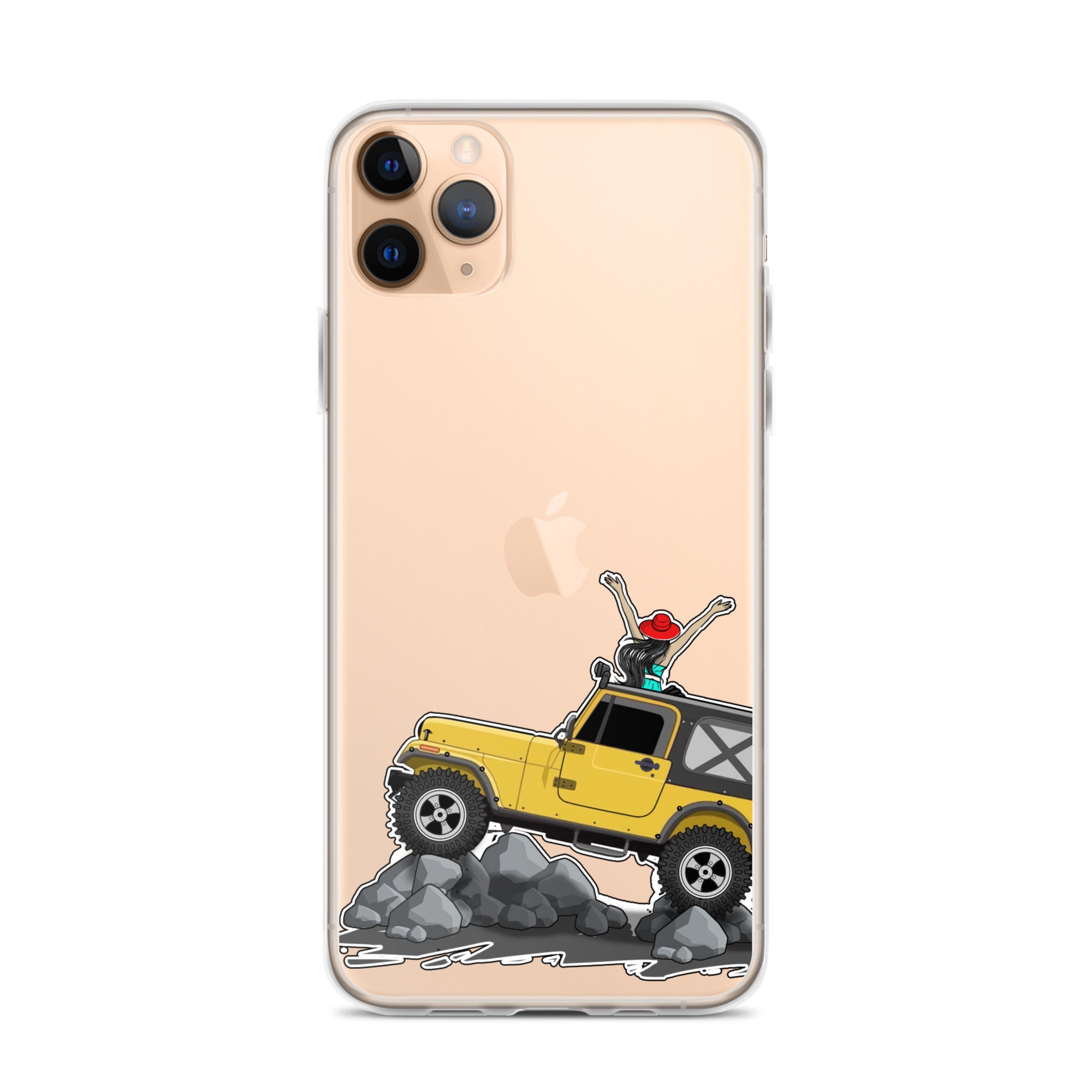 Image of Jeep on the Rocks iPhone Case