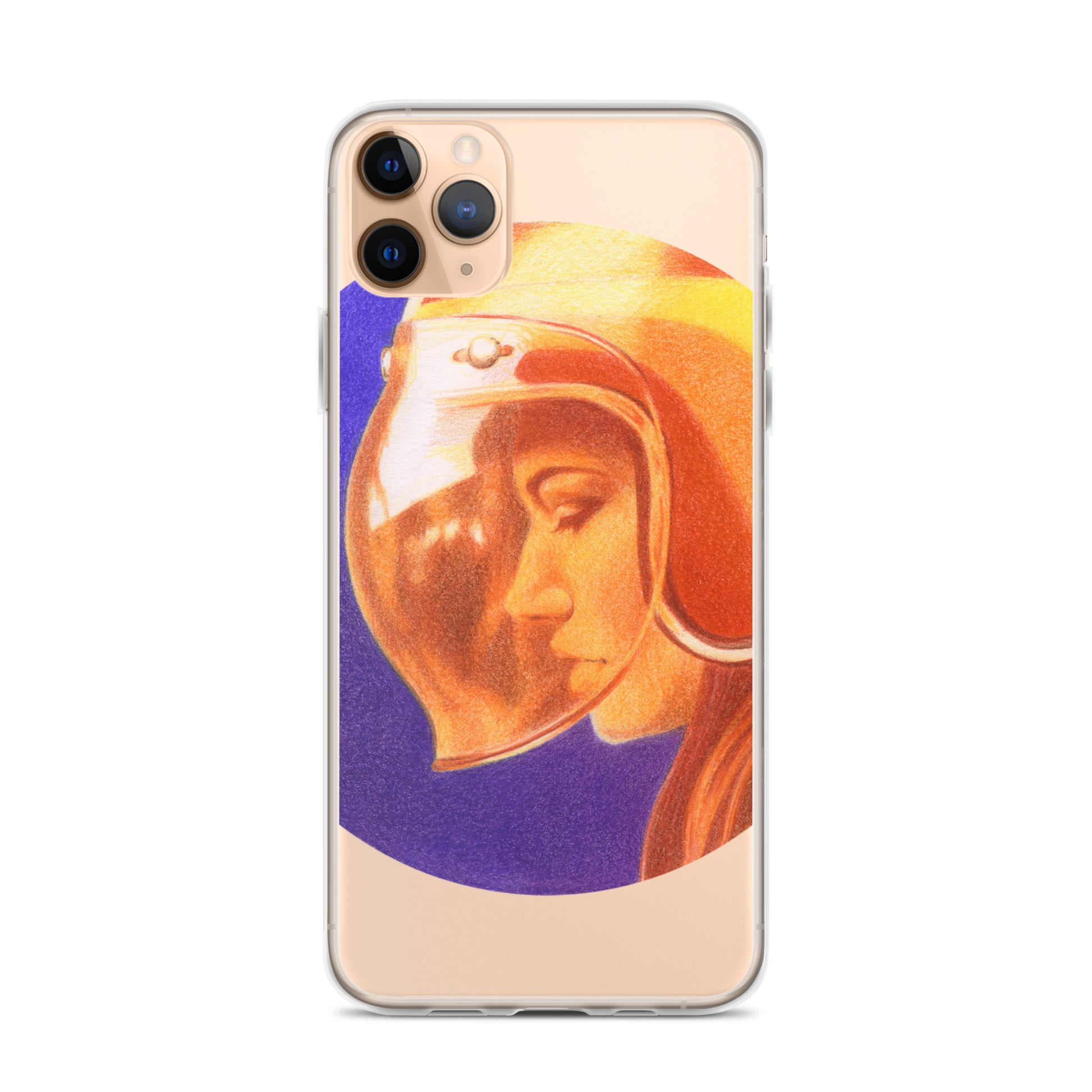 Ride More Fear Less Helmet Girl iPhone Case