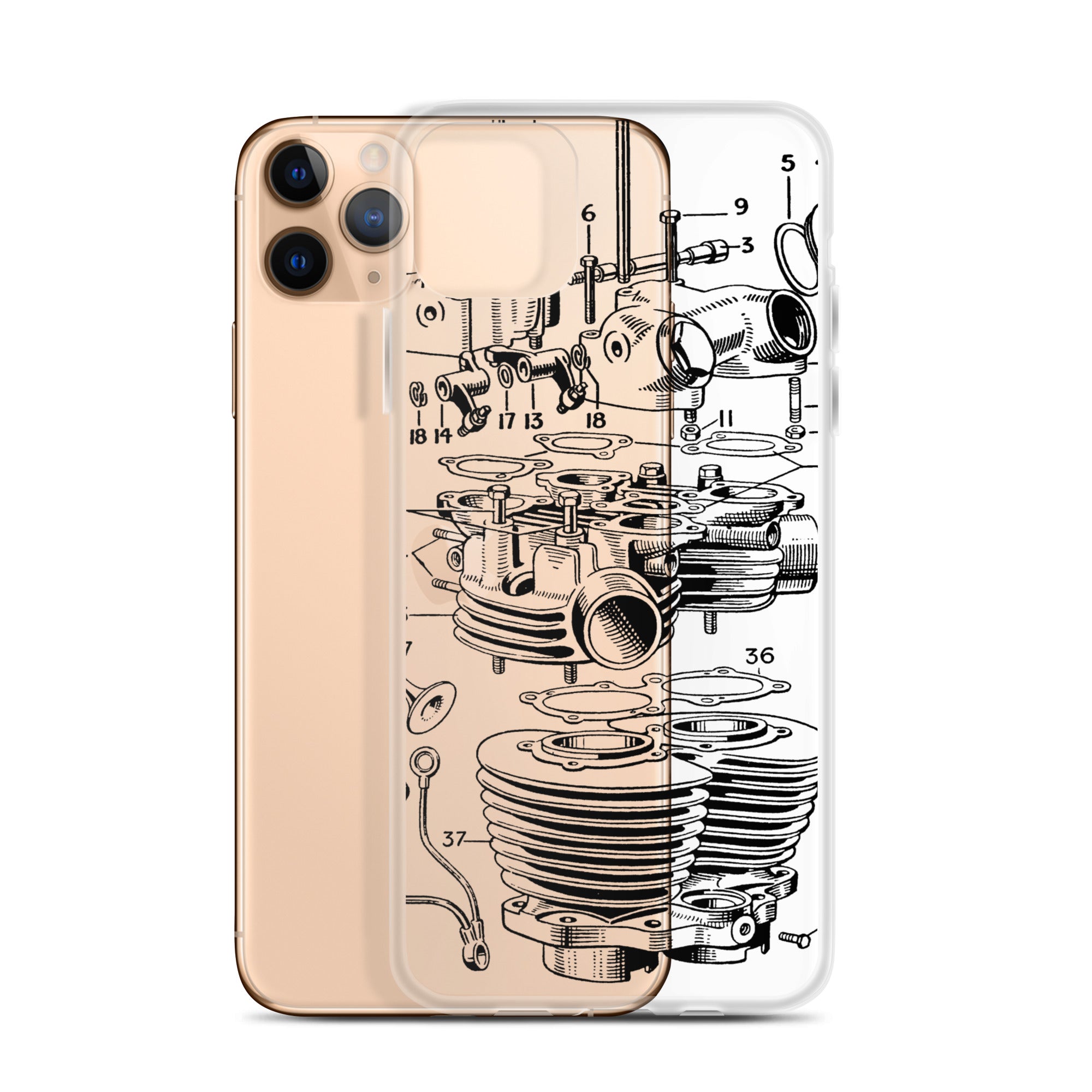 Image of Abstract Engine iPhone Case