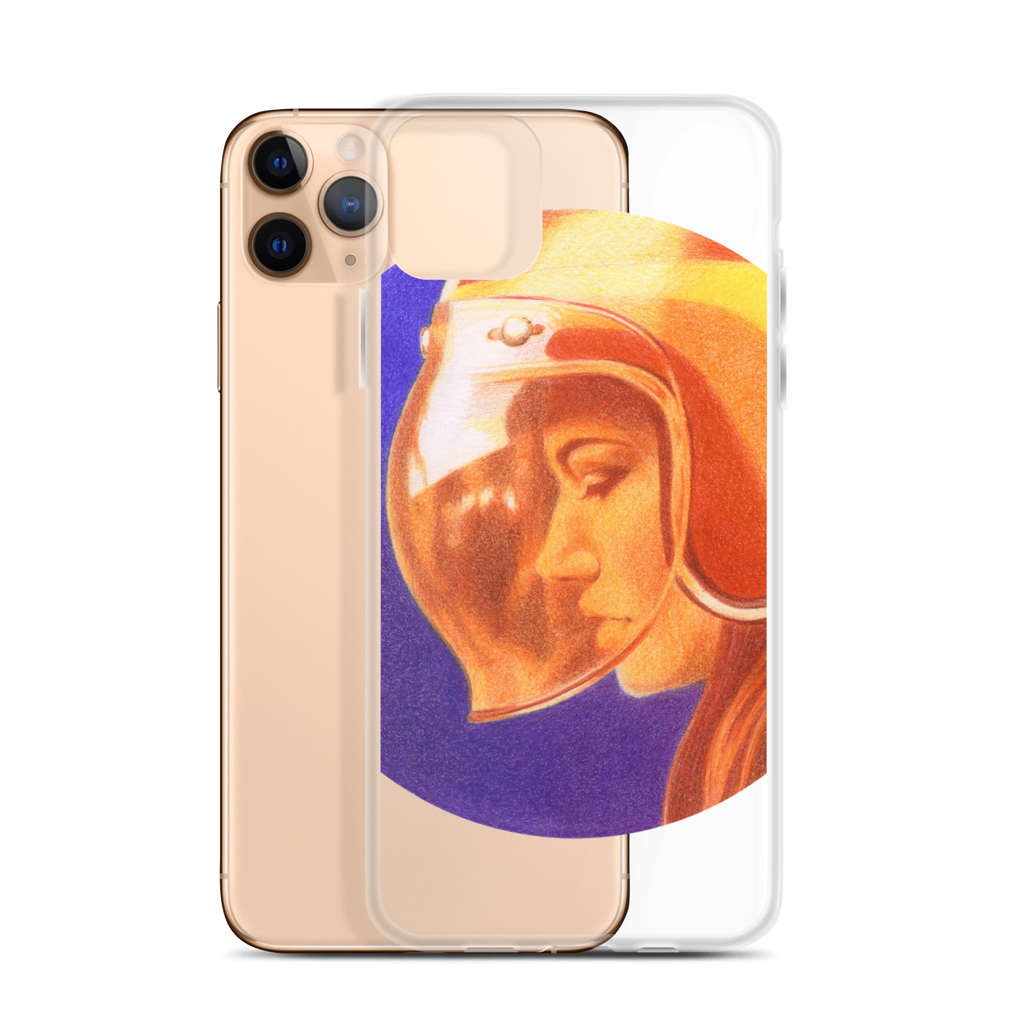 Image of Ride More Fear Less Helmet Girl iPhone Case