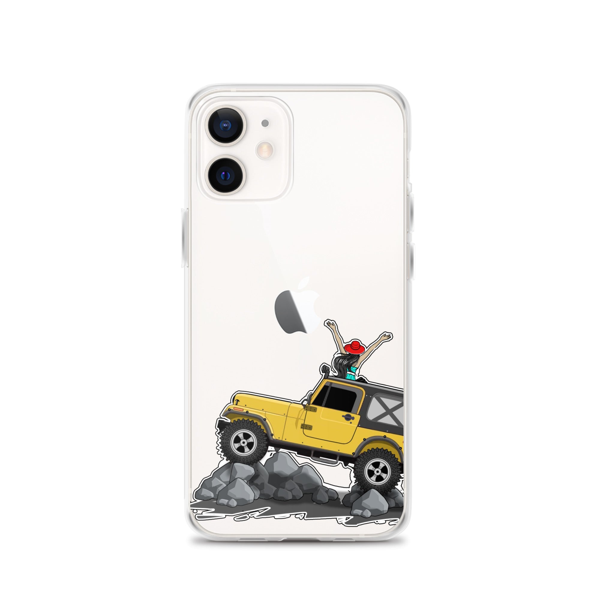 Image of Jeep on the Rocks iPhone Case