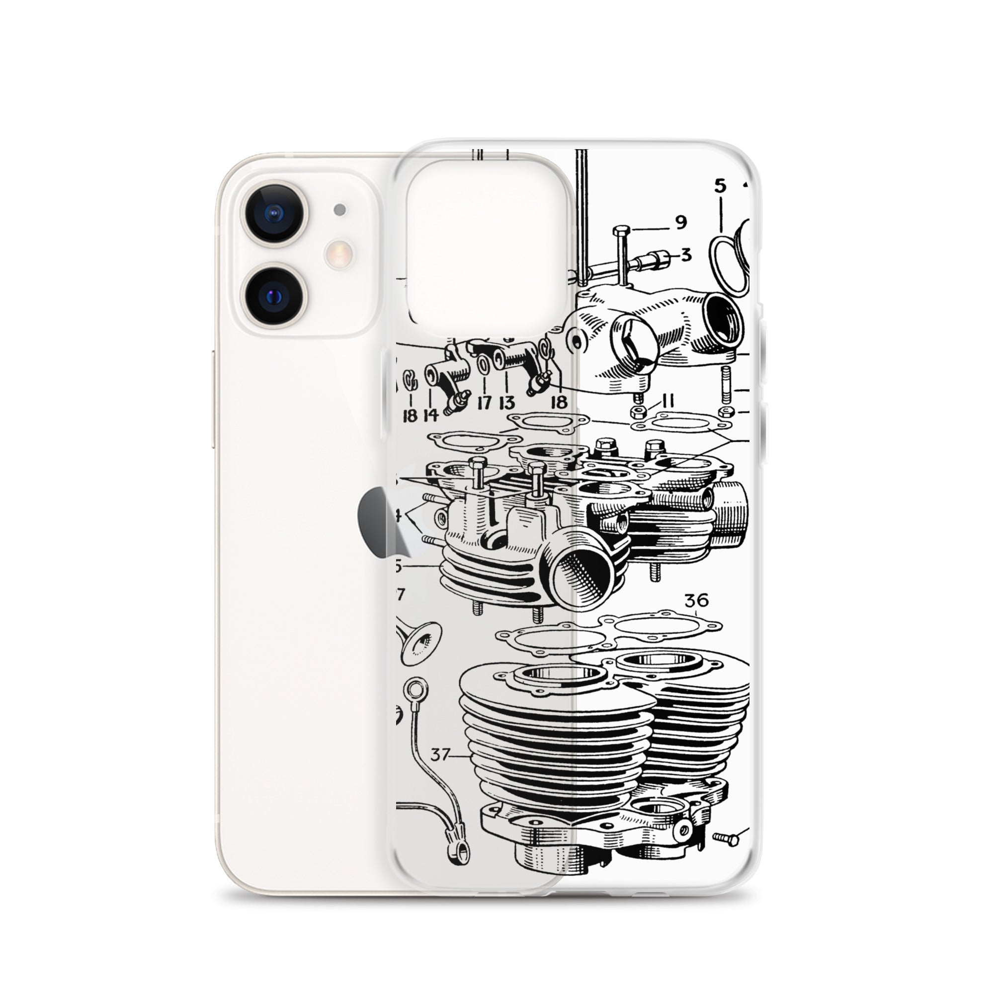 Image of Abstract Engine iPhone Case