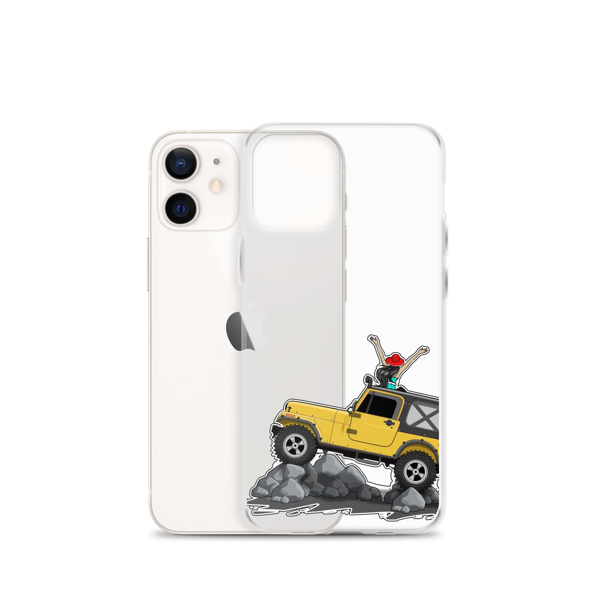 Image of Jeep on the Rocks iPhone Case