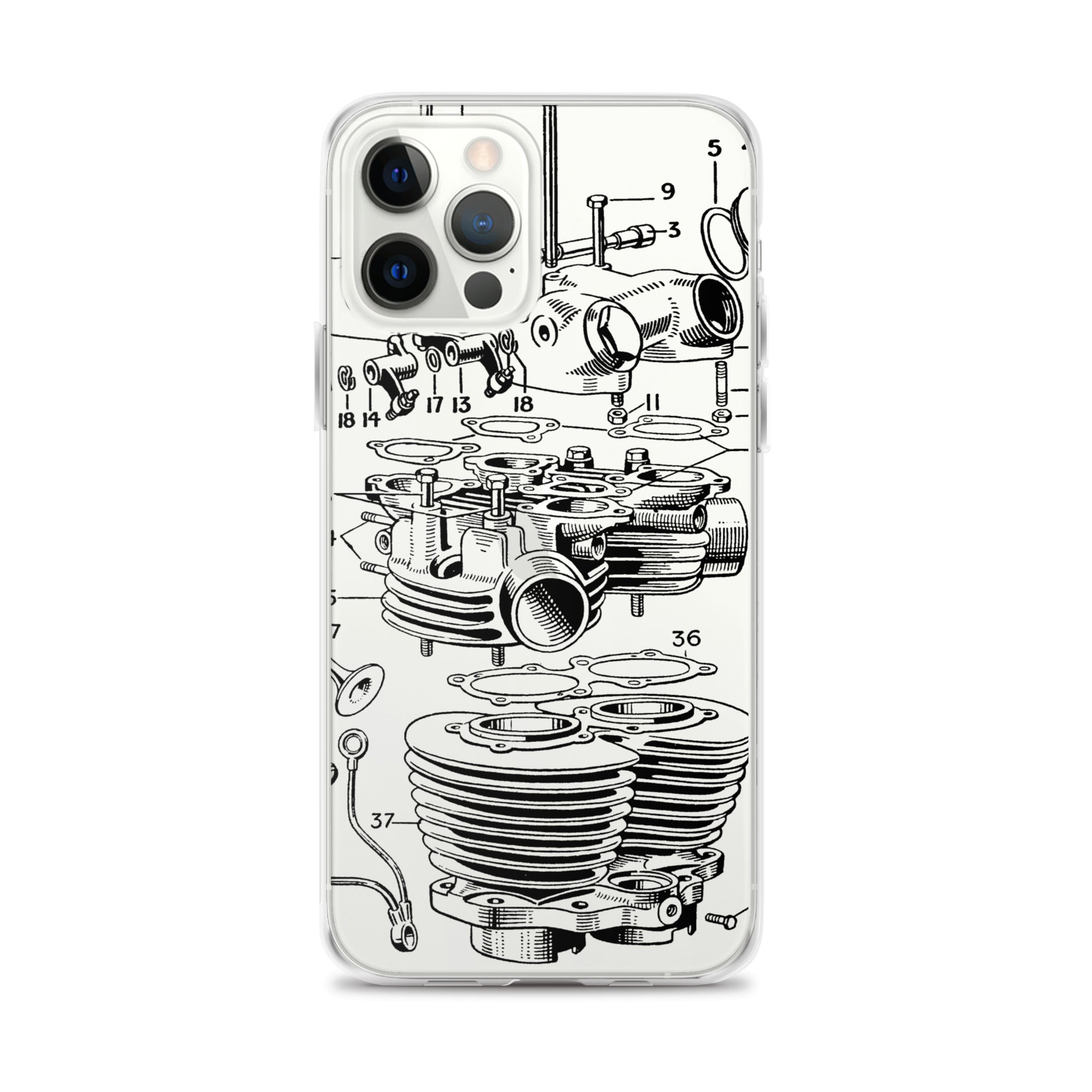 Image of Abstract Engine iPhone Case