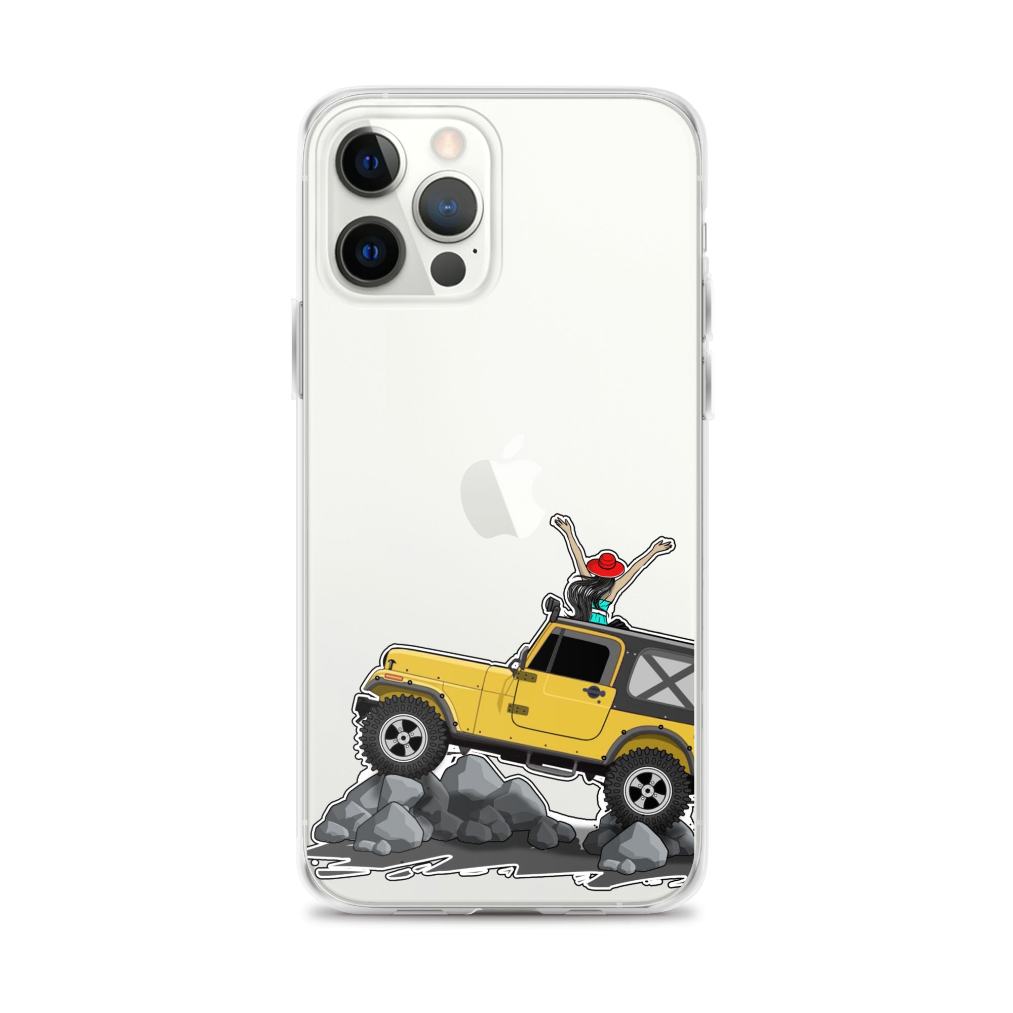 Image of Jeep on the Rocks iPhone Case