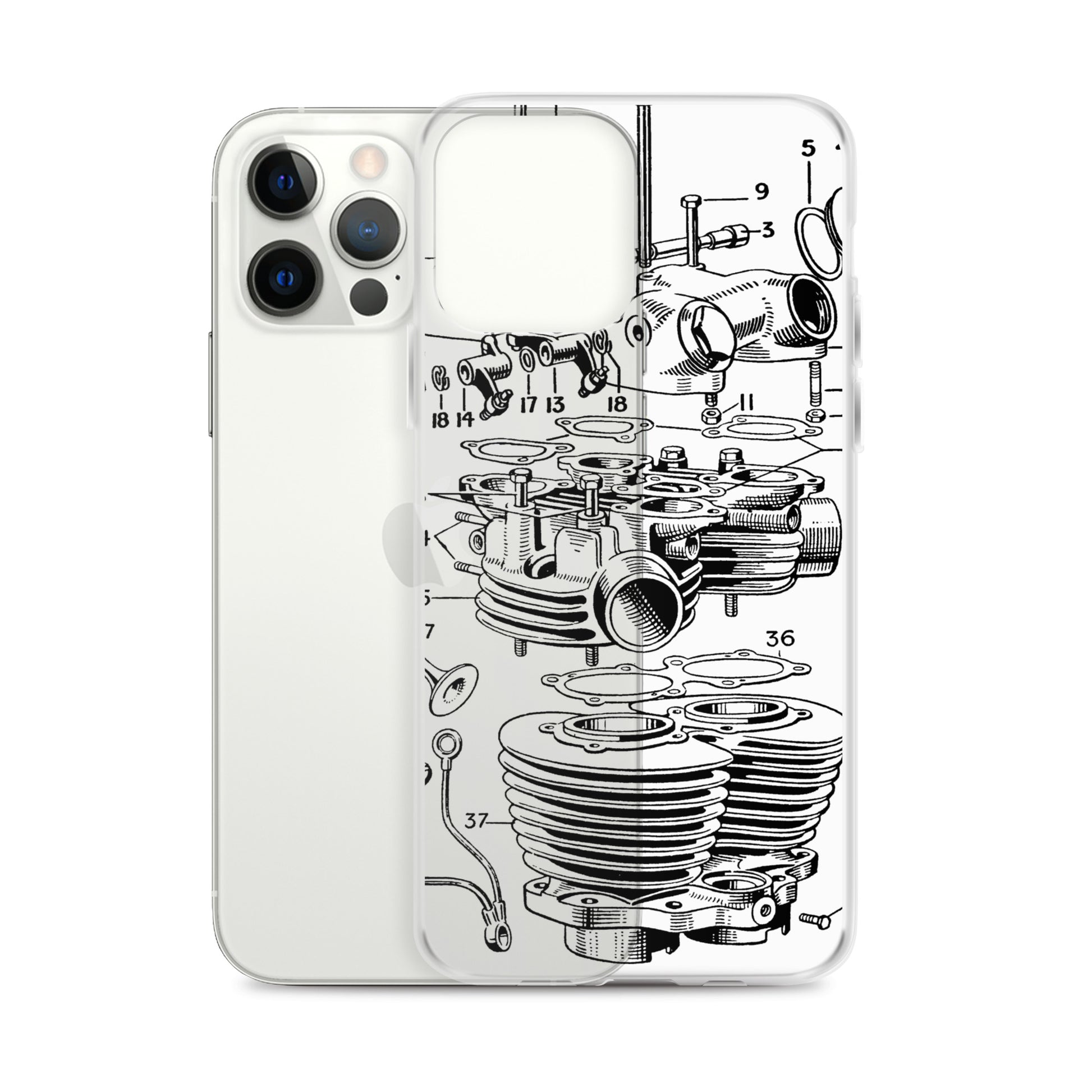 Abstract Engine iPhone Case