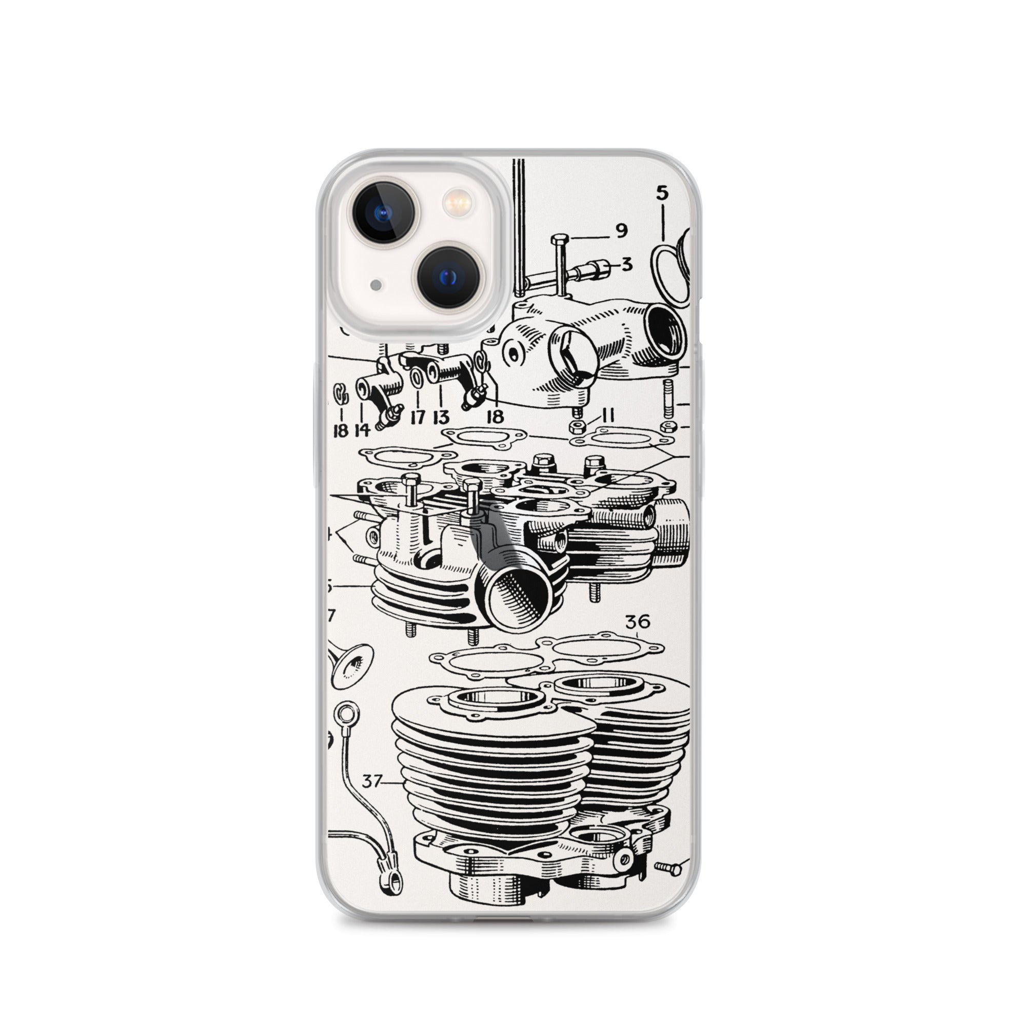 Image of Abstract Engine iPhone Case