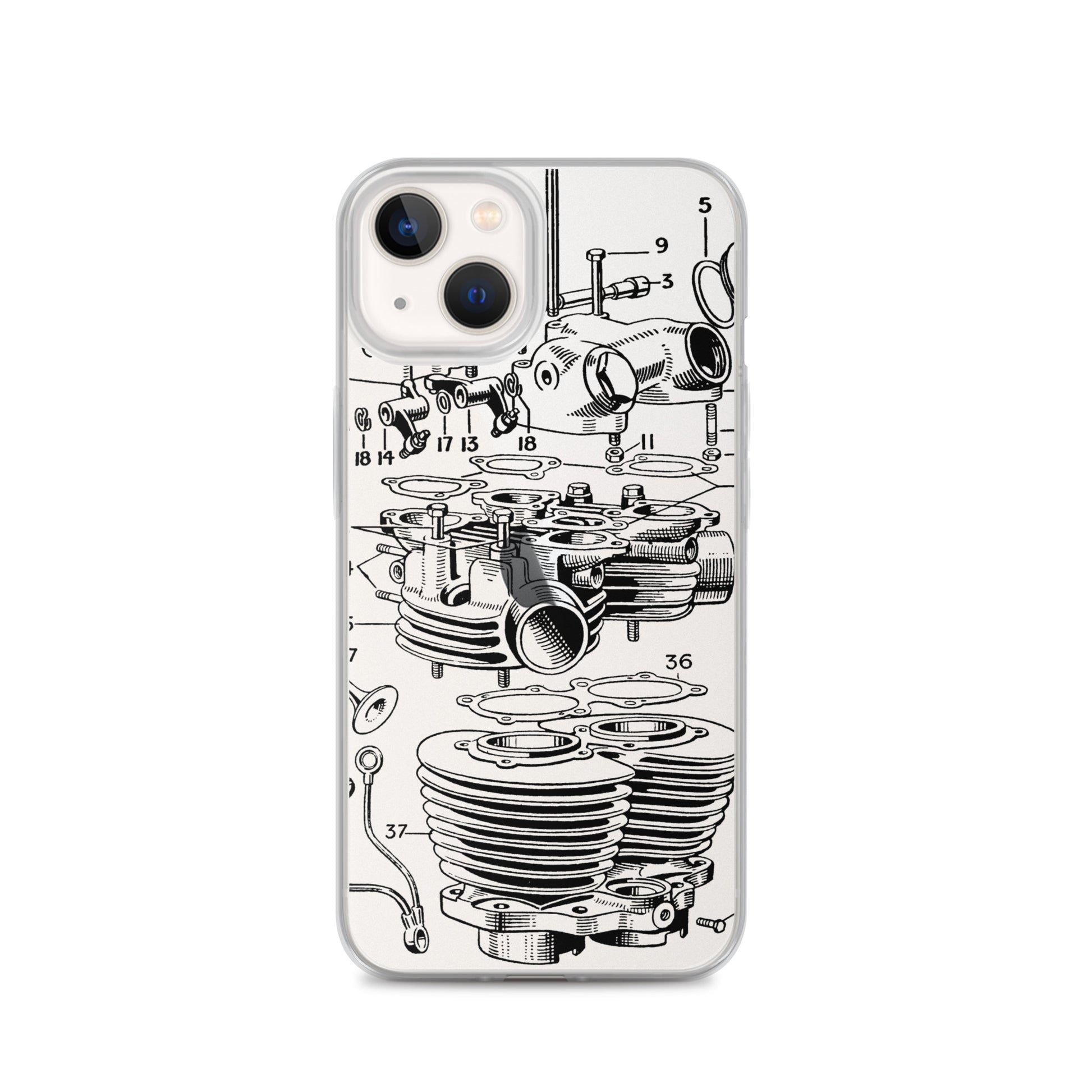 Abstract Engine iPhone Case