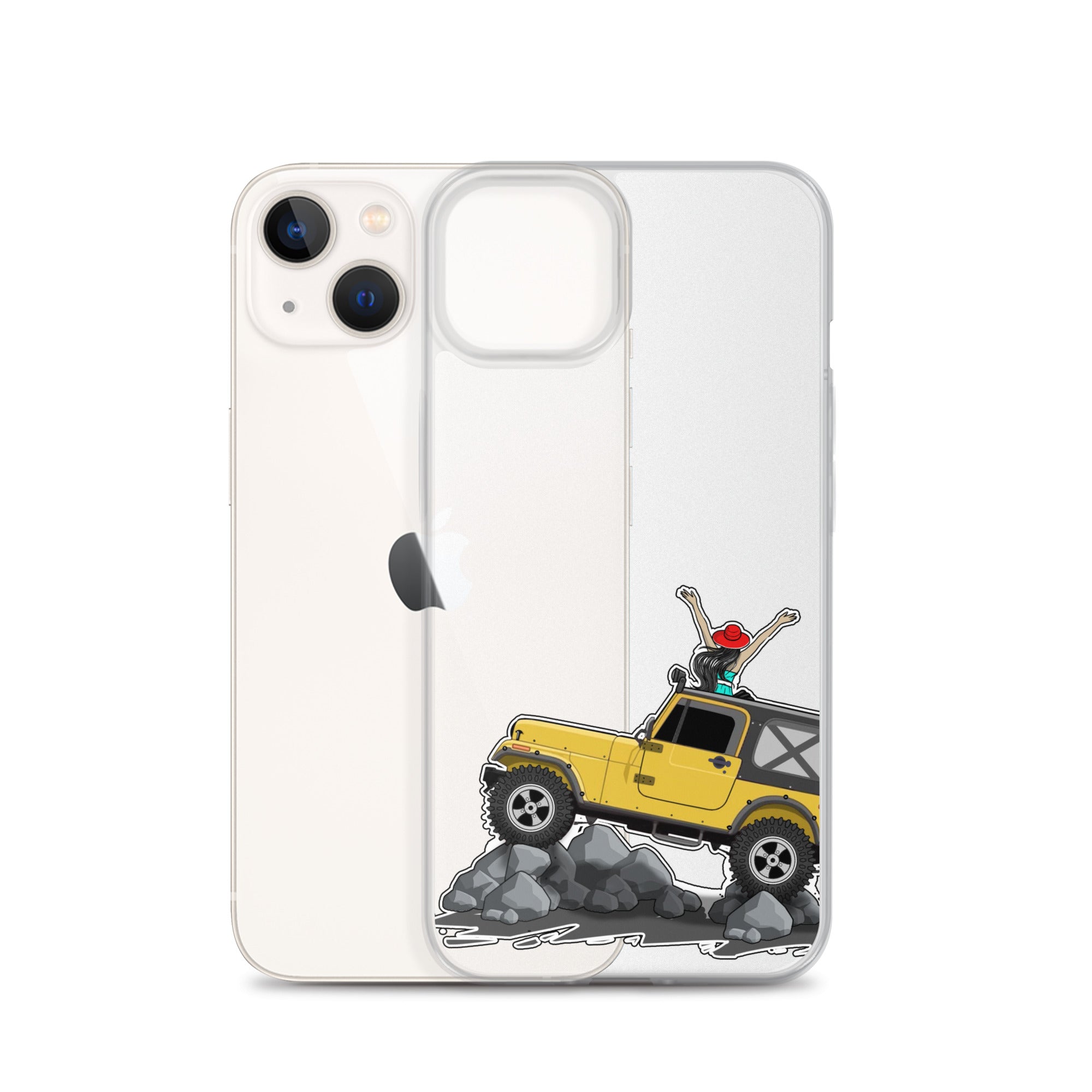 Image of Jeep on the Rocks iPhone Case