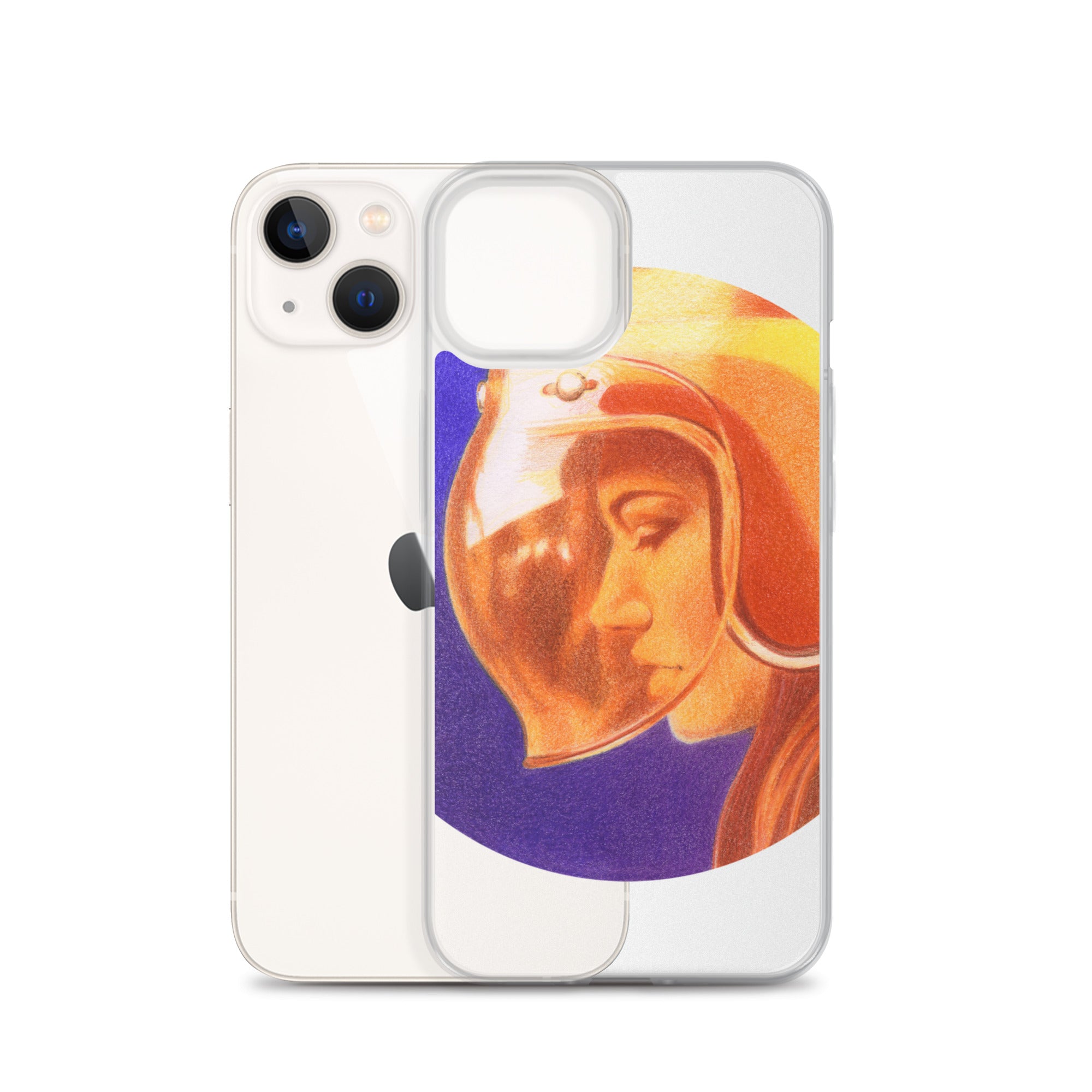 Image of Ride More Fear Less Helmet Girl iPhone Case