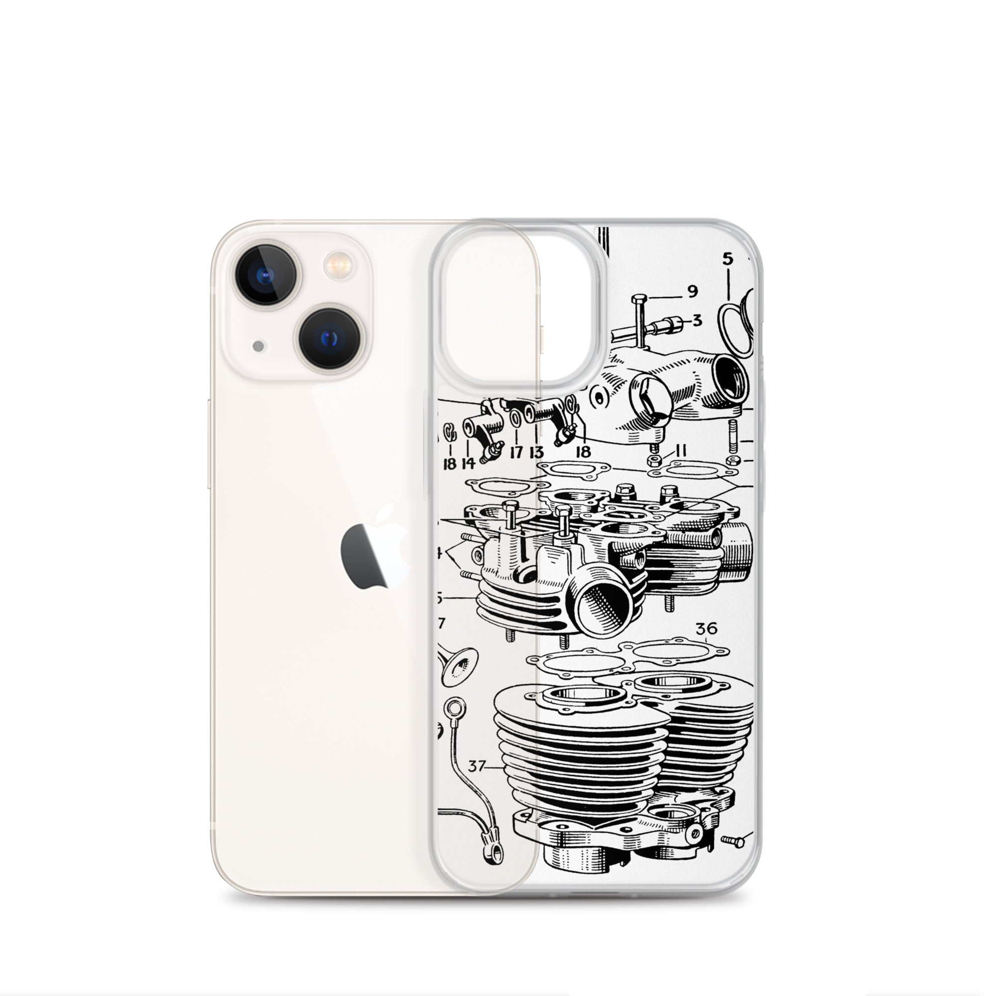 Image of Abstract Engine iPhone Case