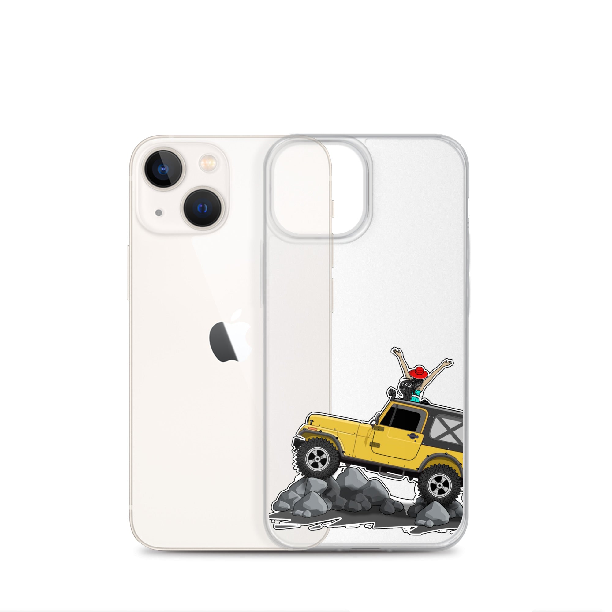 Image of Jeep on the Rocks iPhone Case
