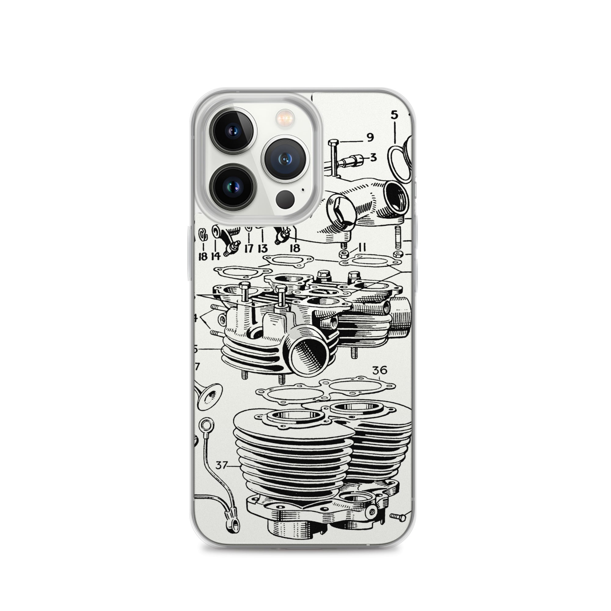 Image of Abstract Engine iPhone Case