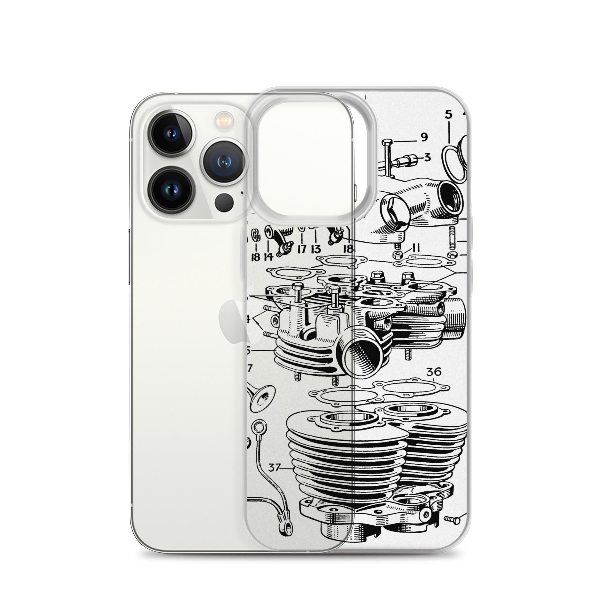 Image of Abstract Engine iPhone Case