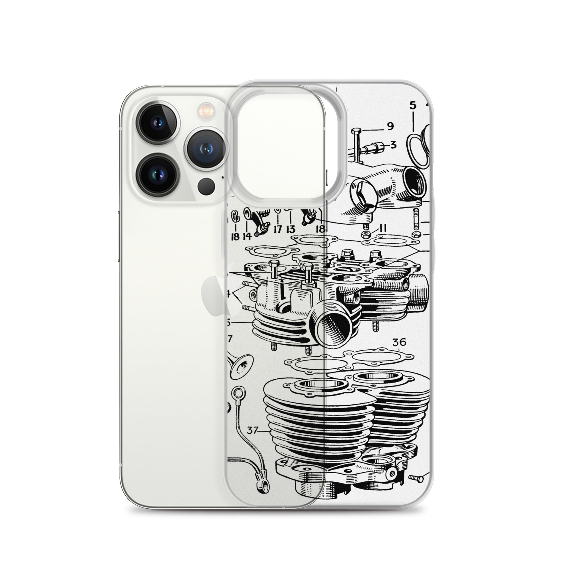 Abstract Engine iPhone Case