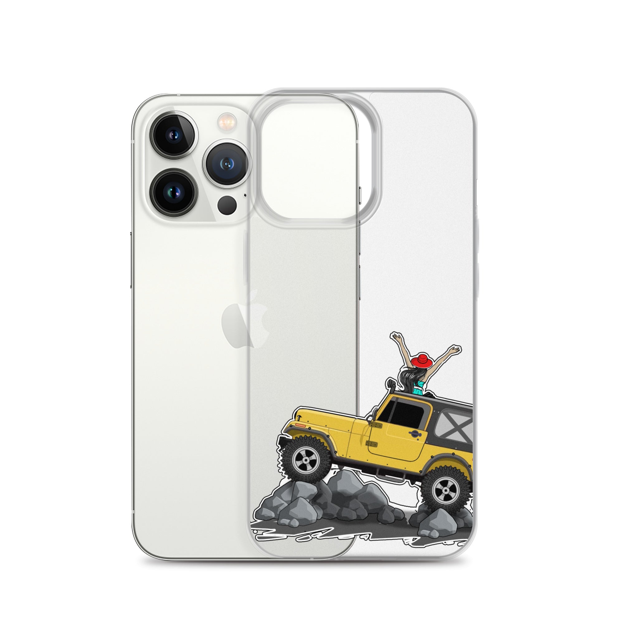 Image of Jeep on the Rocks iPhone Case