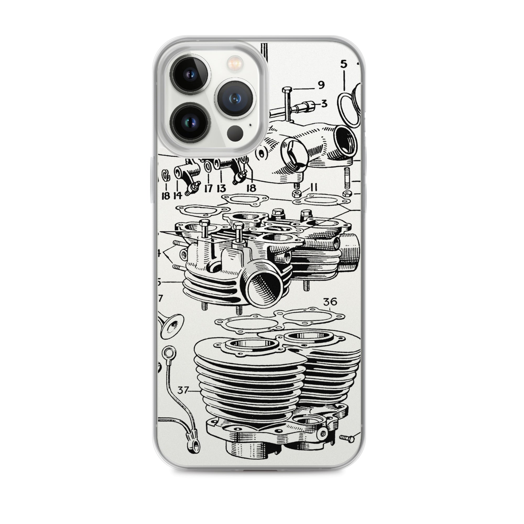 Image of Abstract Engine iPhone Case