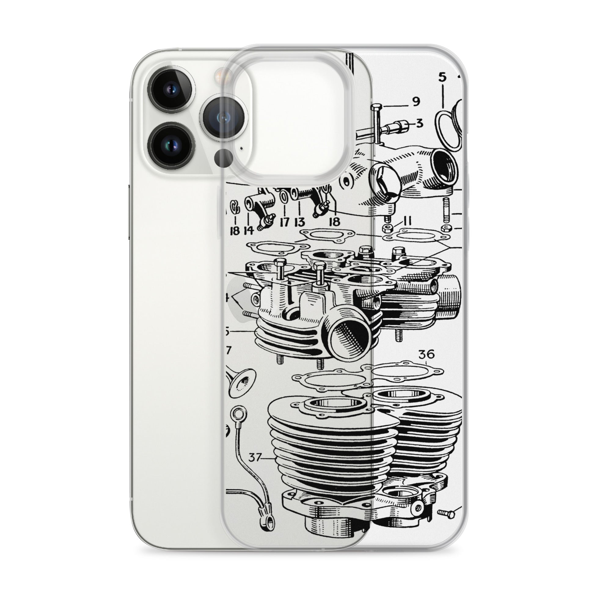 Image of Abstract Engine iPhone Case