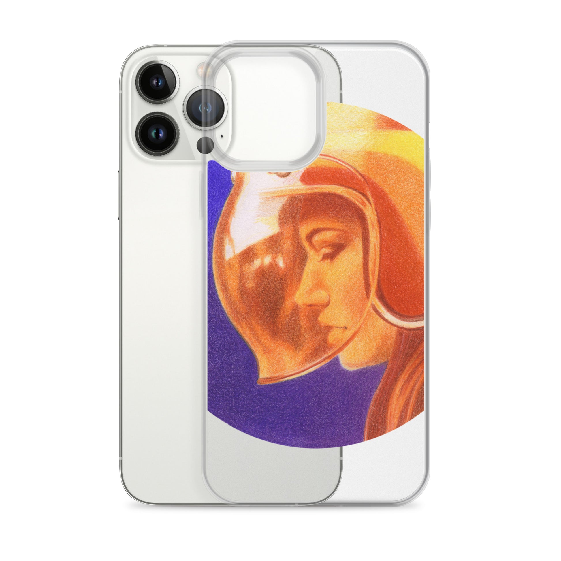 Ride More Fear Less Helmet Girl iPhone Case