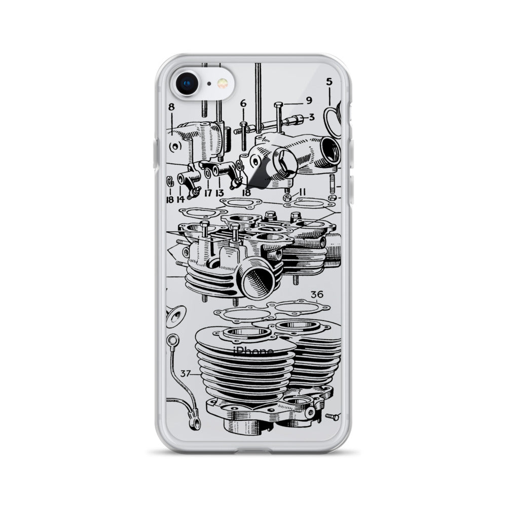 Abstract Engine iPhone Case