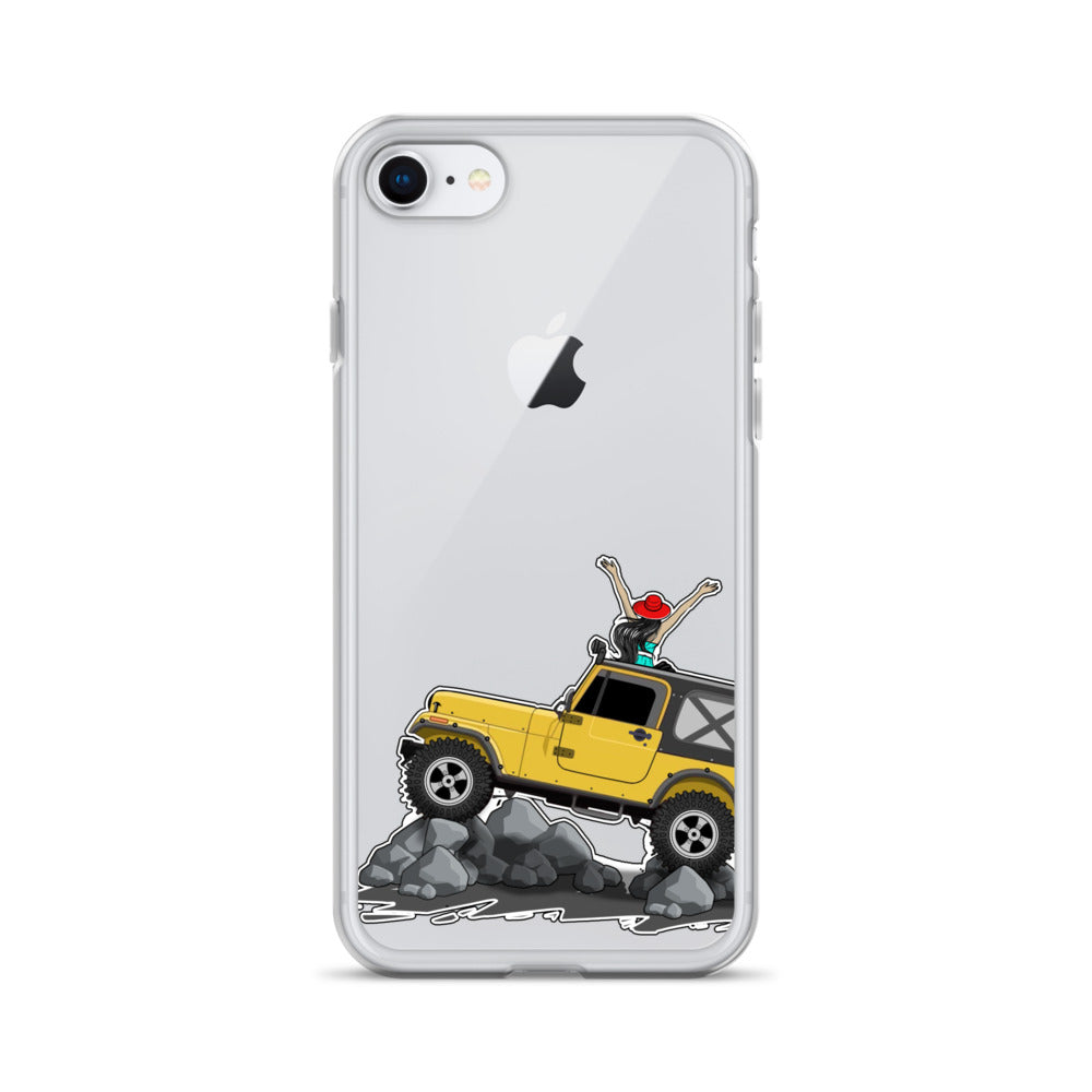 Image of Jeep on the Rocks iPhone Case