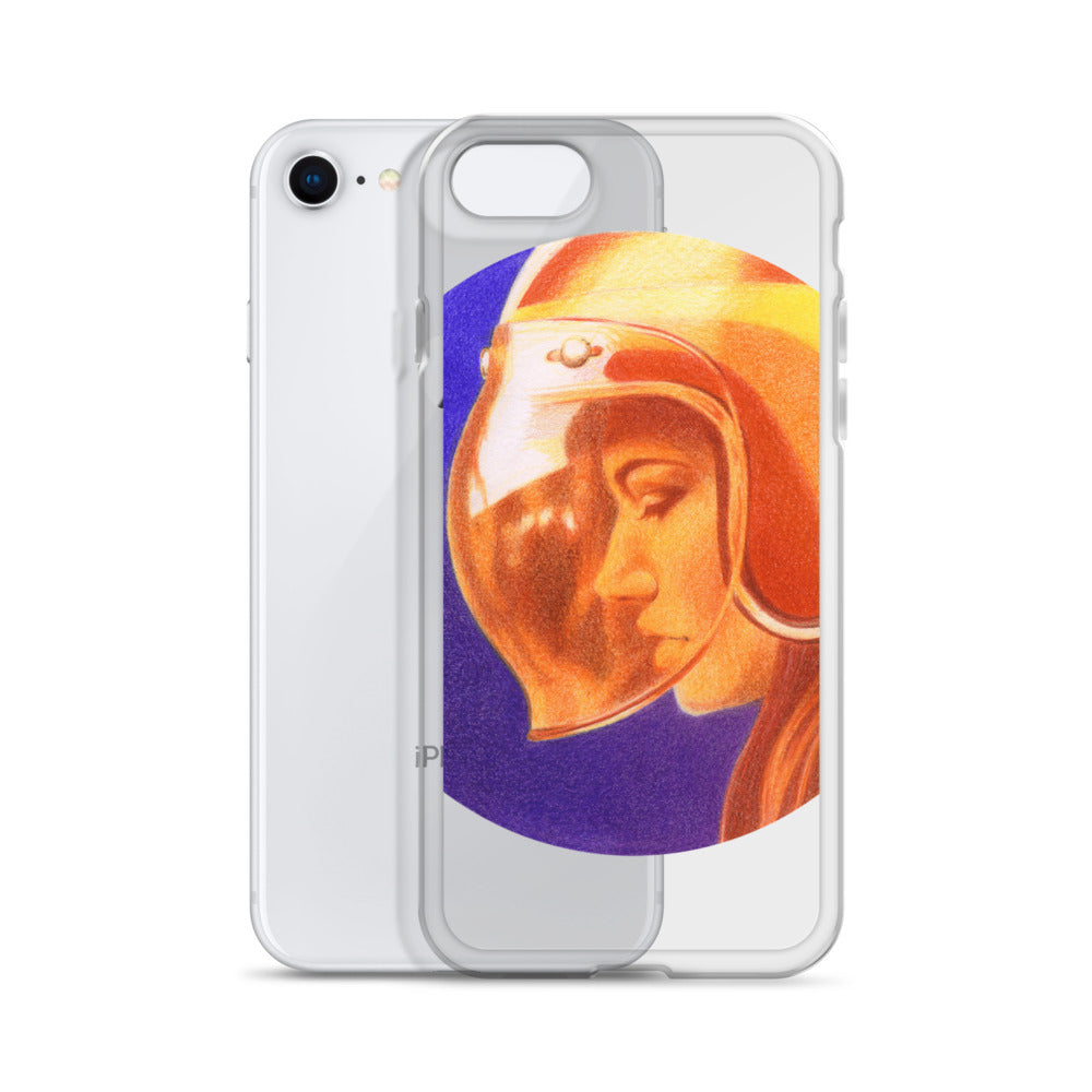 Ride More Fear Less Helmet Girl iPhone Case