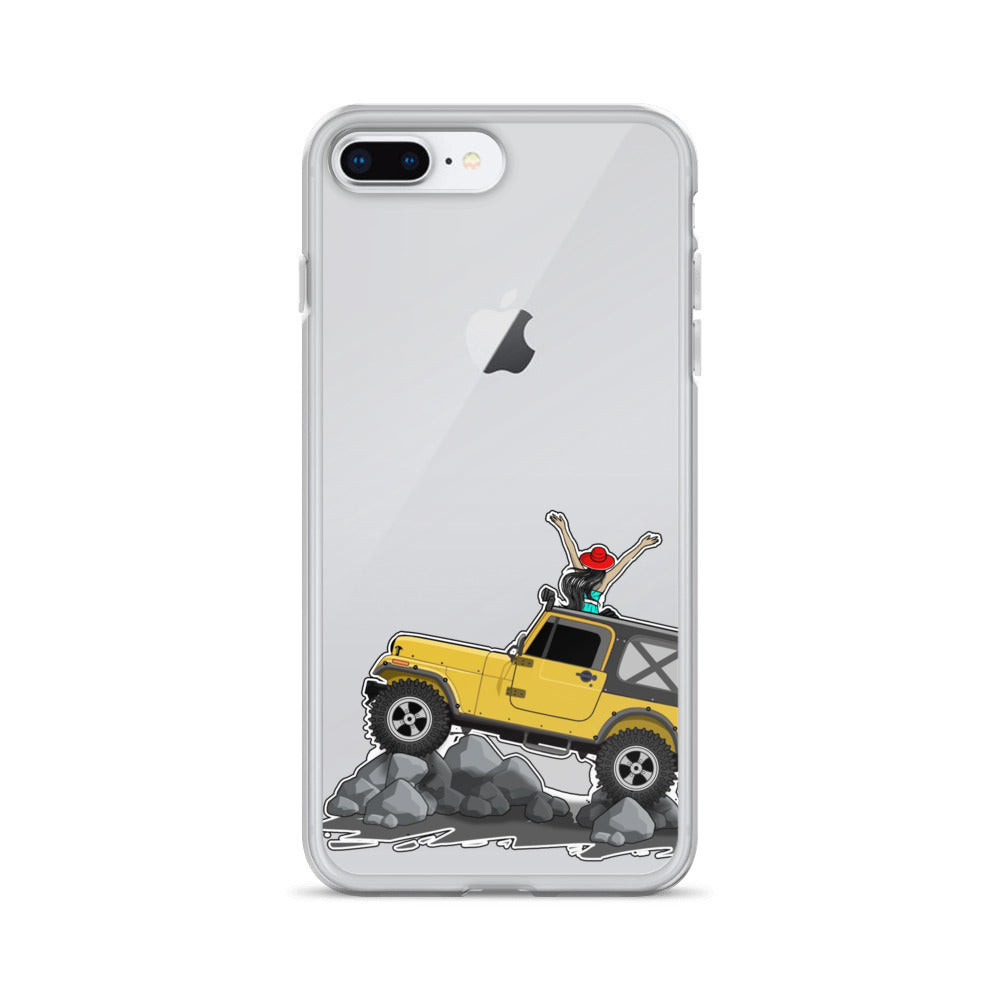 Image of Jeep on the Rocks iPhone Case