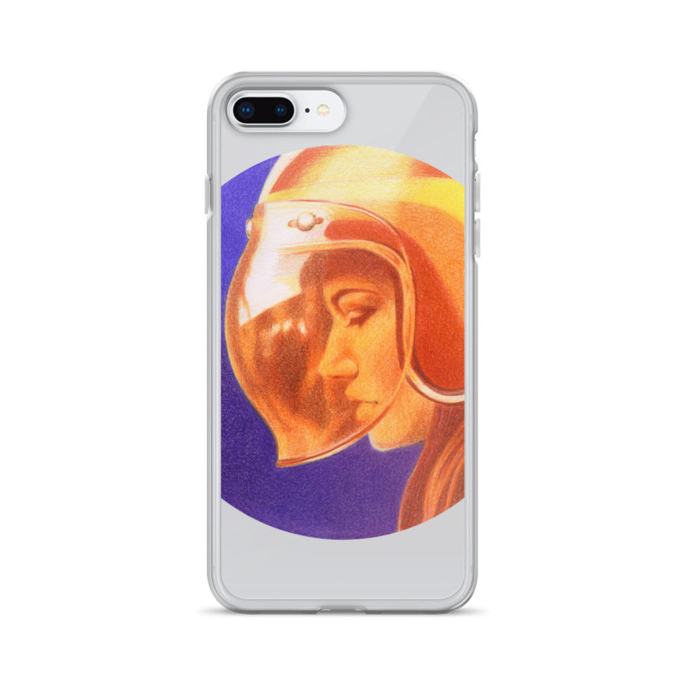 Image of Ride More Fear Less Helmet Girl iPhone Case
