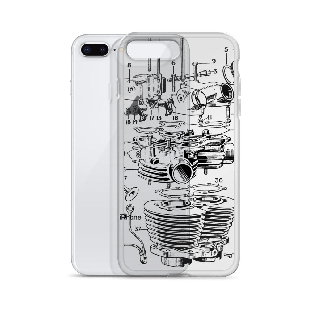 Image of Abstract Engine iPhone Case