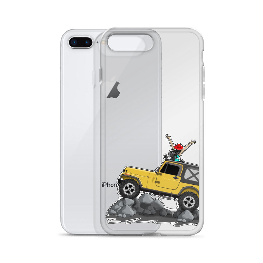 Image of Jeep on the Rocks iPhone Case