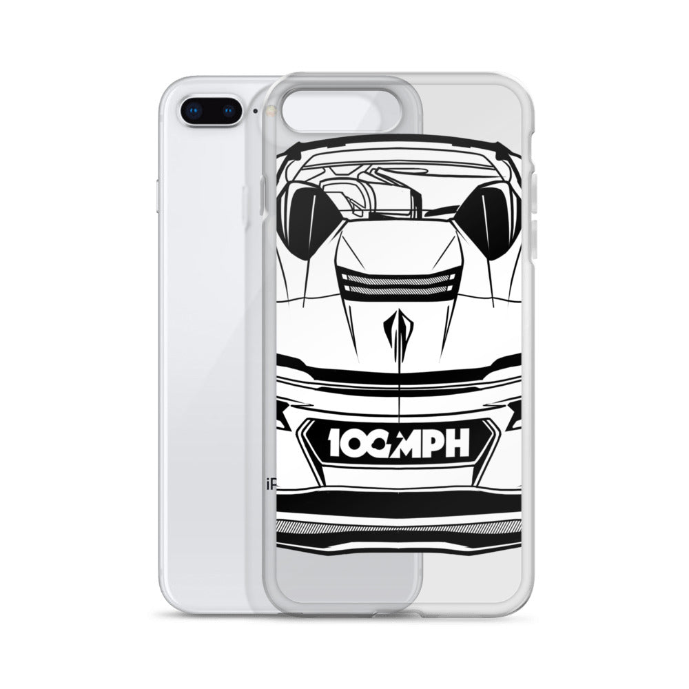 Image of The C8 Corvette Rear View iPhone Case