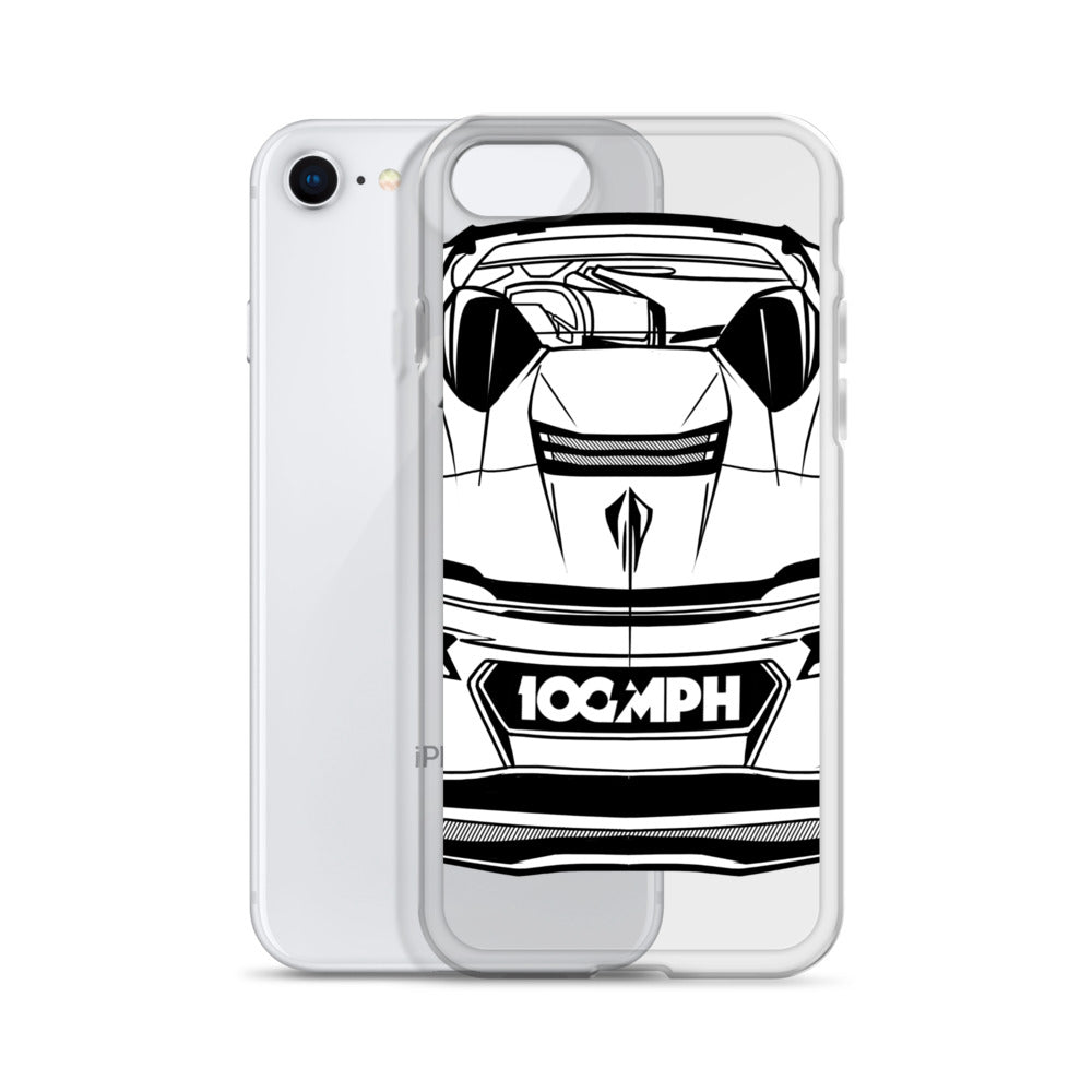 Image of The C8 Corvette Rear View iPhone Case