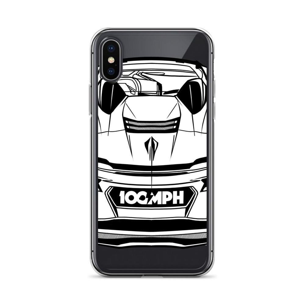 The C8 Corvette Rear View iPhone Case