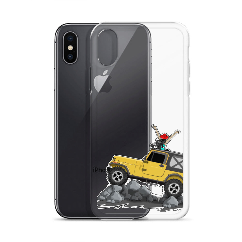 Jeep on the Rocks iPhone Case