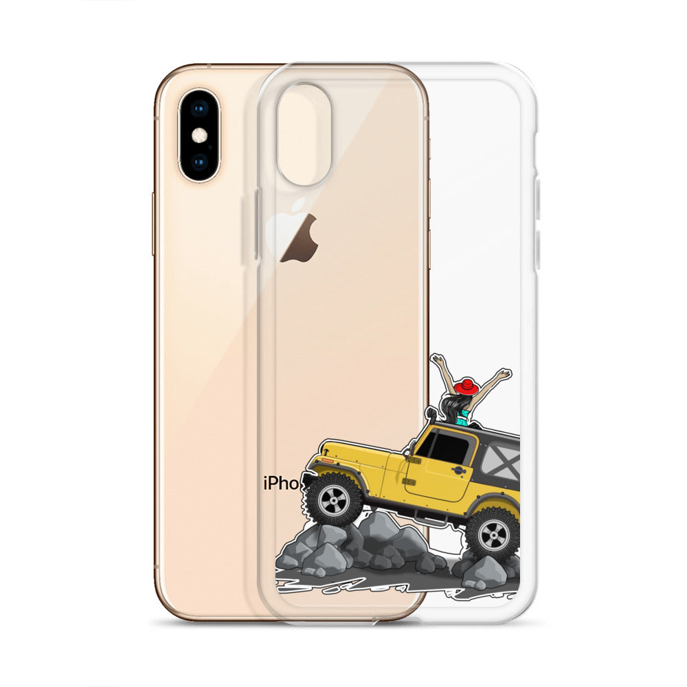 Image of Jeep on the Rocks iPhone Case