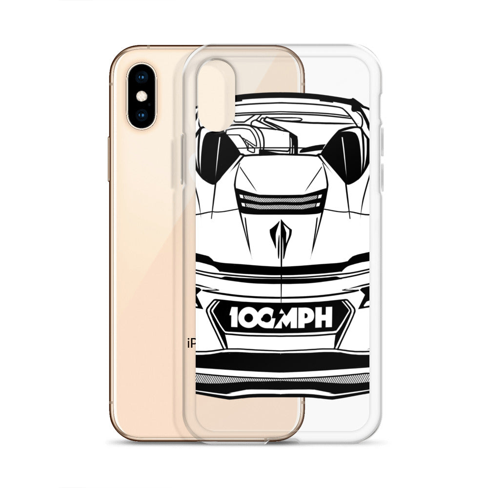 Image of The C8 Corvette Rear View iPhone Case
