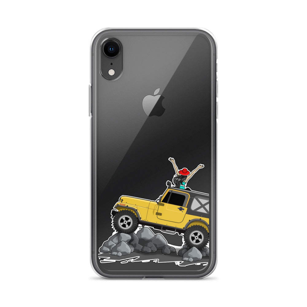 Jeep on the Rocks iPhone Case