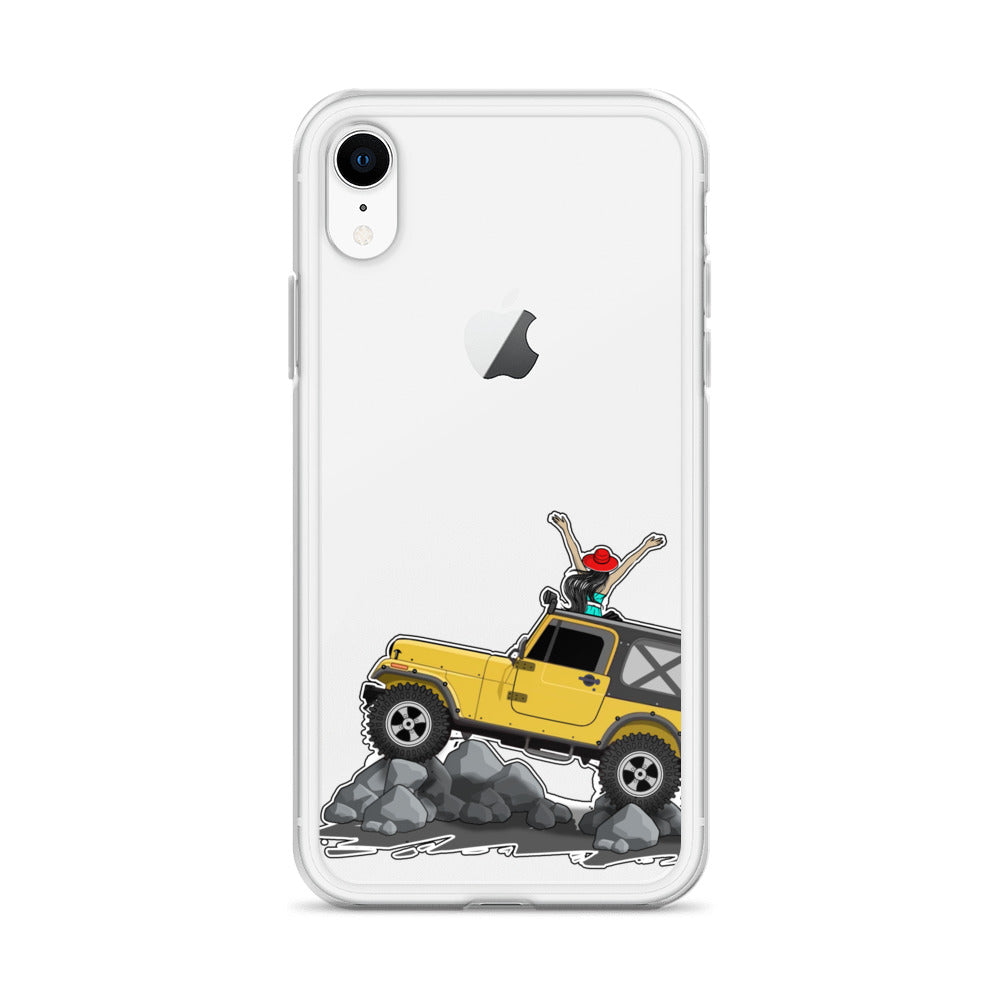 Jeep on the Rocks iPhone Case