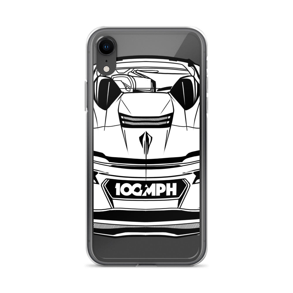 Image of The C8 Corvette Rear View iPhone Case