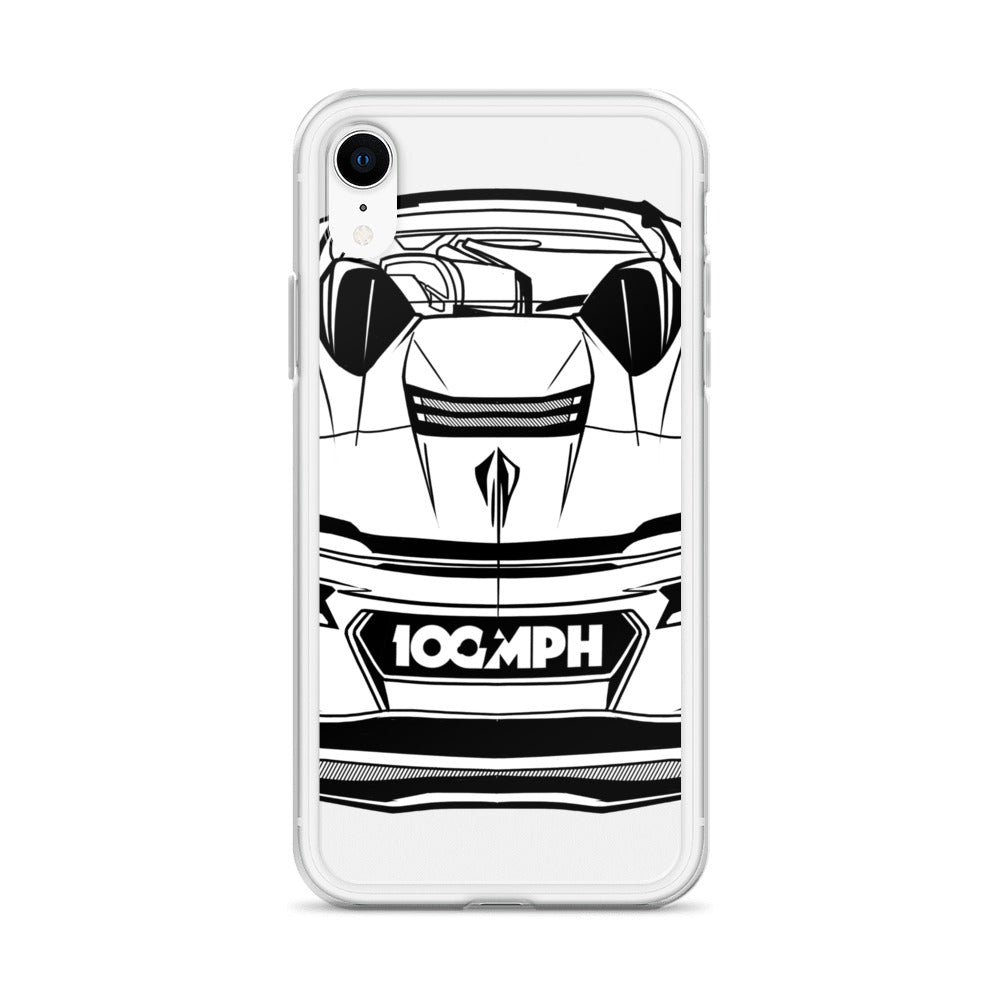 Image of The C8 Corvette Rear View iPhone Case