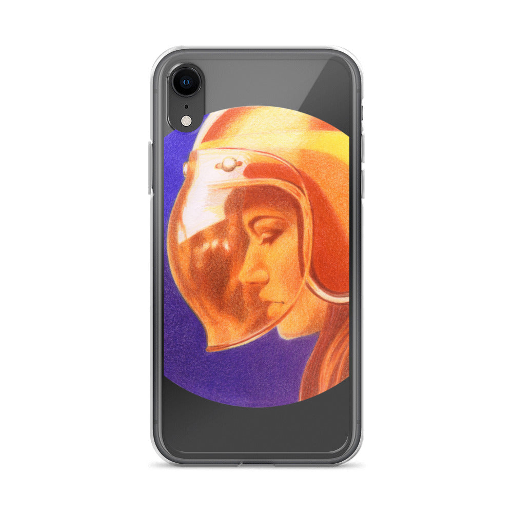 Ride More Fear Less Helmet Girl iPhone Case