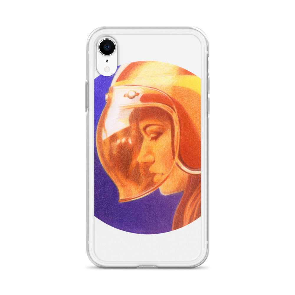 Ride More Fear Less Helmet Girl iPhone Case