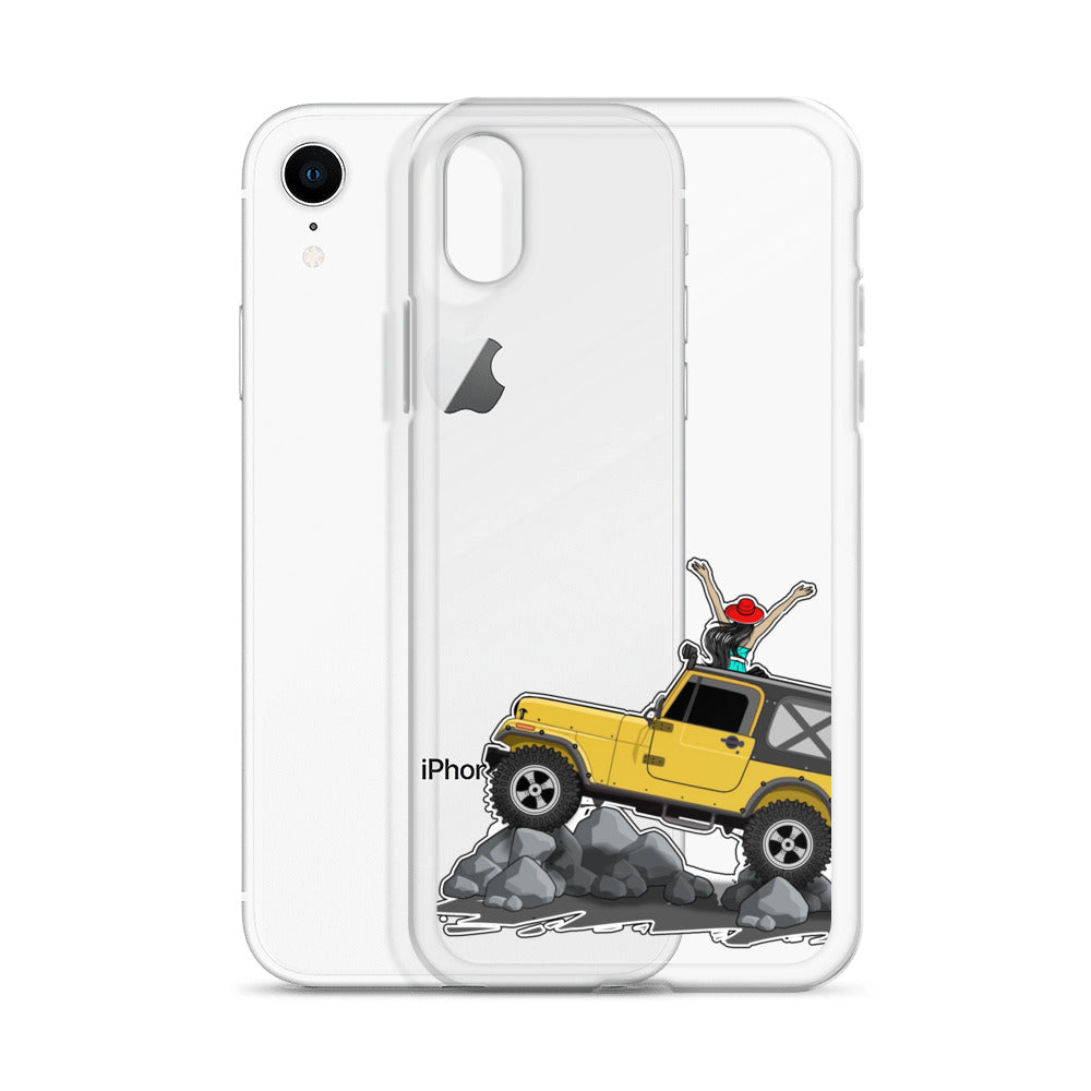 Image of Jeep on the Rocks iPhone Case