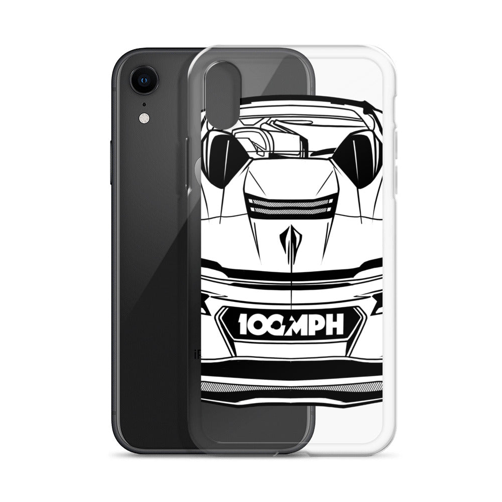 Image of The C8 Corvette Rear View iPhone Case