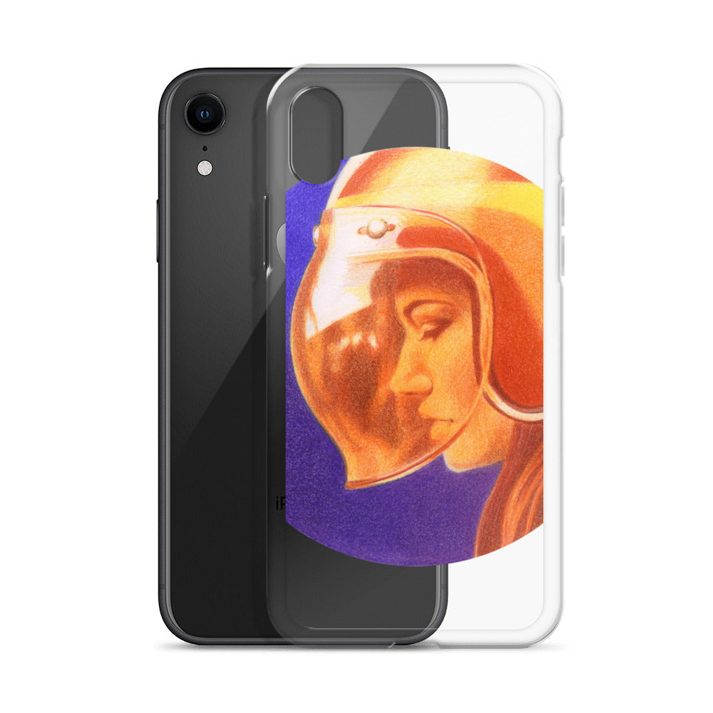 Ride More Fear Less Helmet Girl iPhone Case