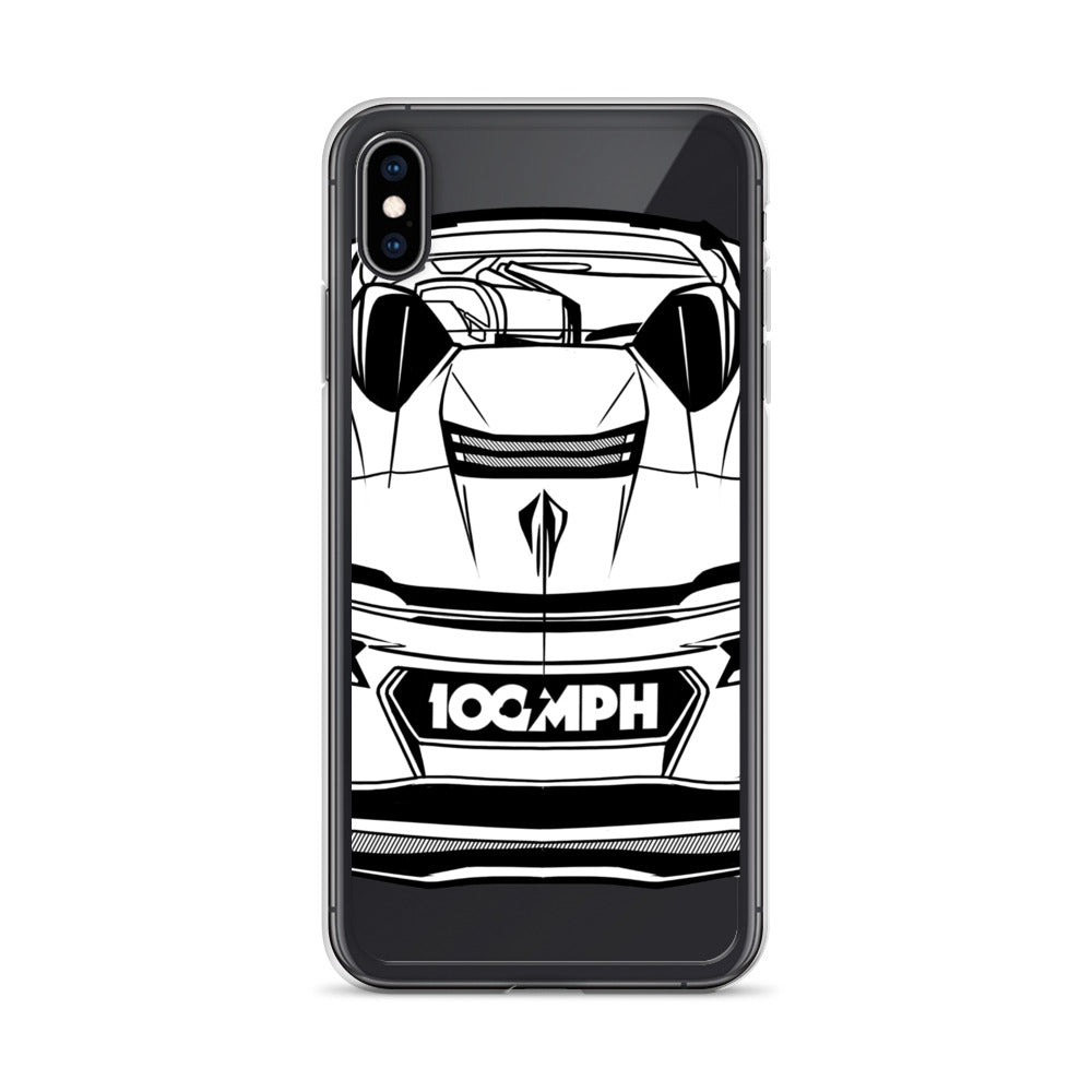 Image of The C8 Corvette Rear View iPhone Case
