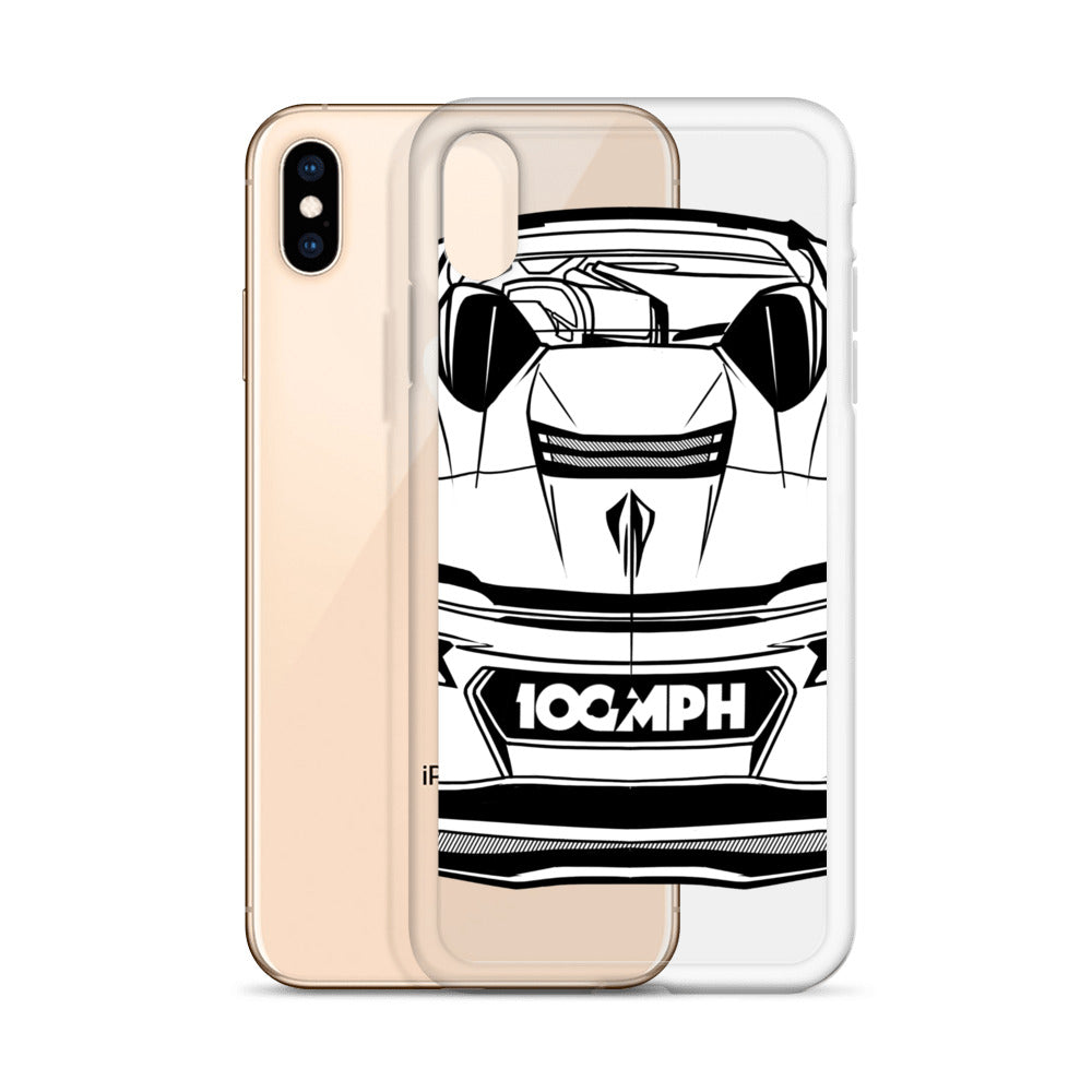 The C8 Corvette Rear View iPhone Case