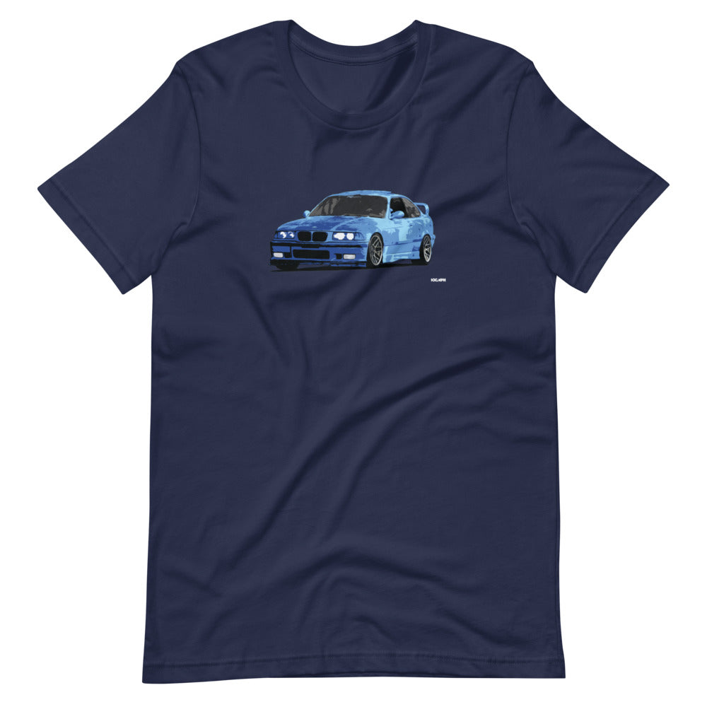 Image of BMW E36 M3 Estoril Blue T-Shirt - Classic Blue M Tee