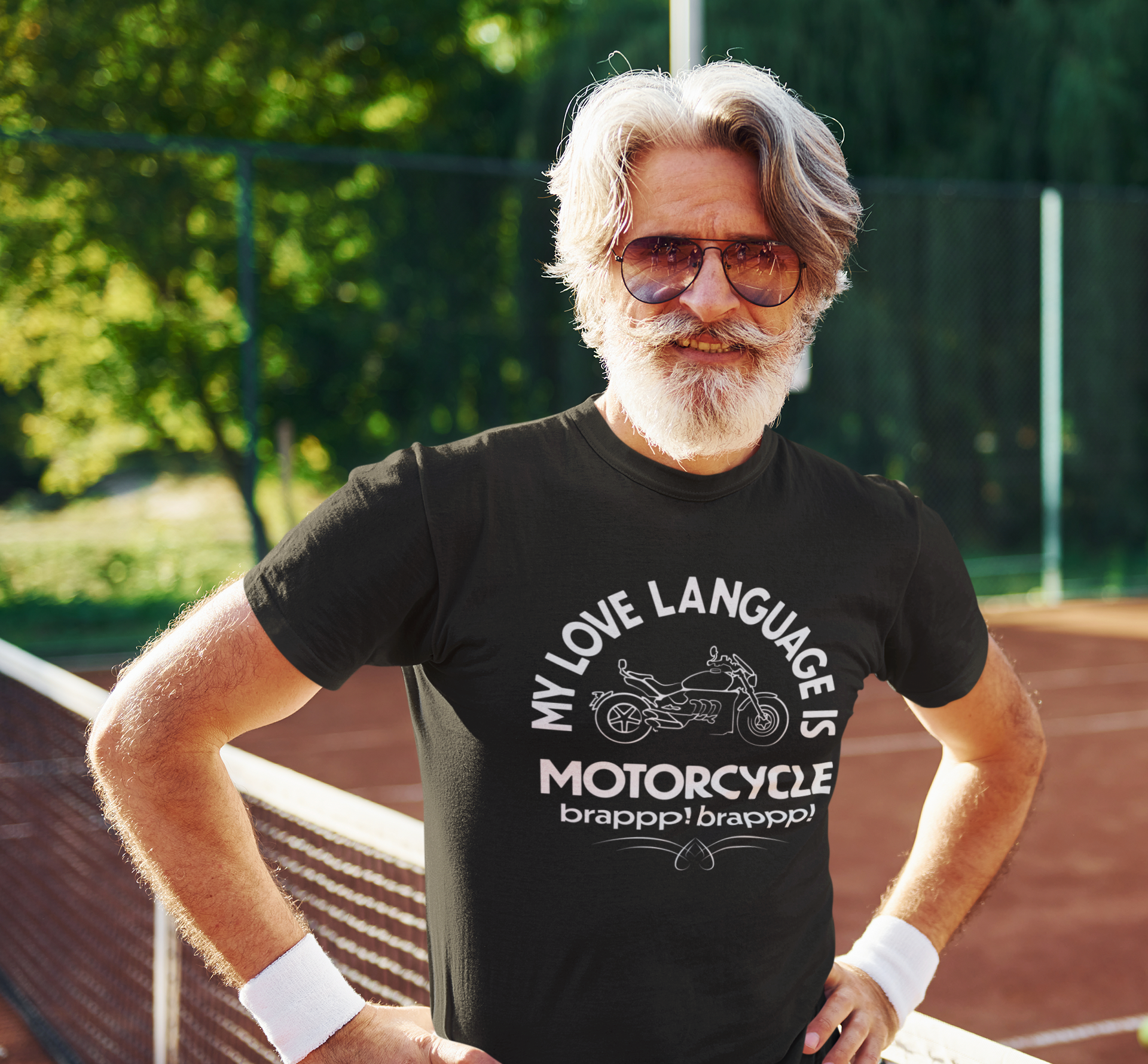 "My Love Language is Motorcycle" (Dark) Tee Shirt