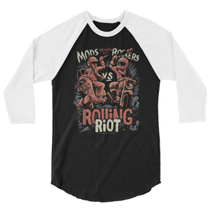 Rolling Riot 3/4 sleeve raglan shirt